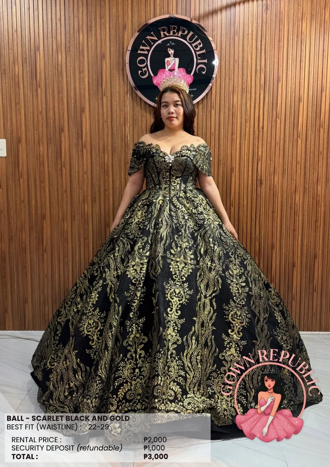 Ball Gowns: Black 097